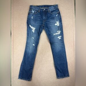 Levi’s 511 Jeans Men's Size 32 Blue Slim‎ Fit Tapered Leg Mid Rise Denim